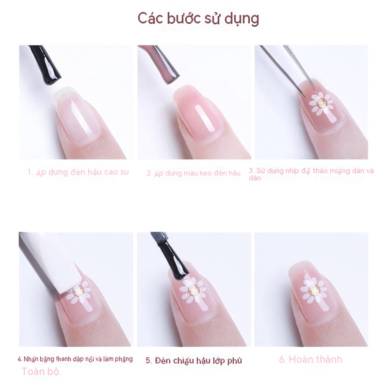 Miếng Dán Trang Trí Móng Tay Hình Gấu / Thỏ / Hành Tinh / Gấu Hoạt Hình Dễ Thương