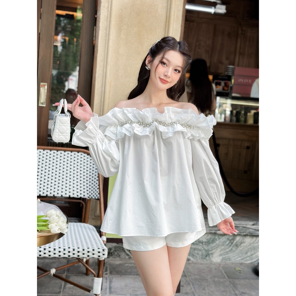 SÉT ÁO BẸT VAI + QUẦN SHORT - C05128