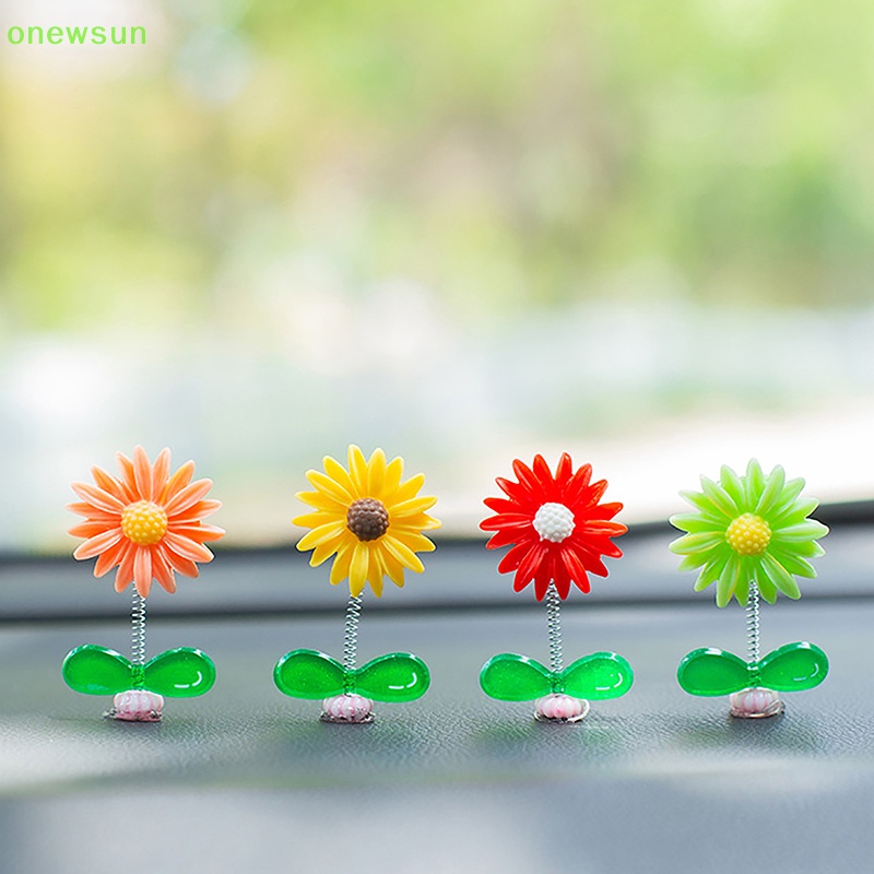 Onewsun Phụ Kiện Trang Trí Kính Chiếu Hậu Xe Hơi Hình Hoa Nhỏ Tự Dính Trang Trí Nội Thất Mới