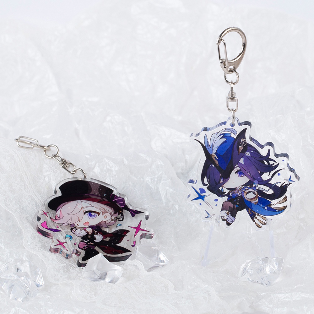 Genshin Móc Khóa Hai Mặt Bằng acrylic Cho Học Sinh