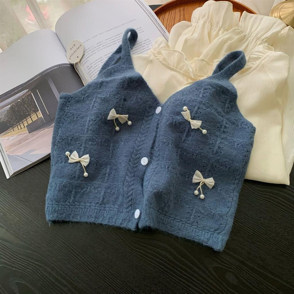 Áo Len Không Tay Thời Trang Xuân Thu Mới Cho Nữ