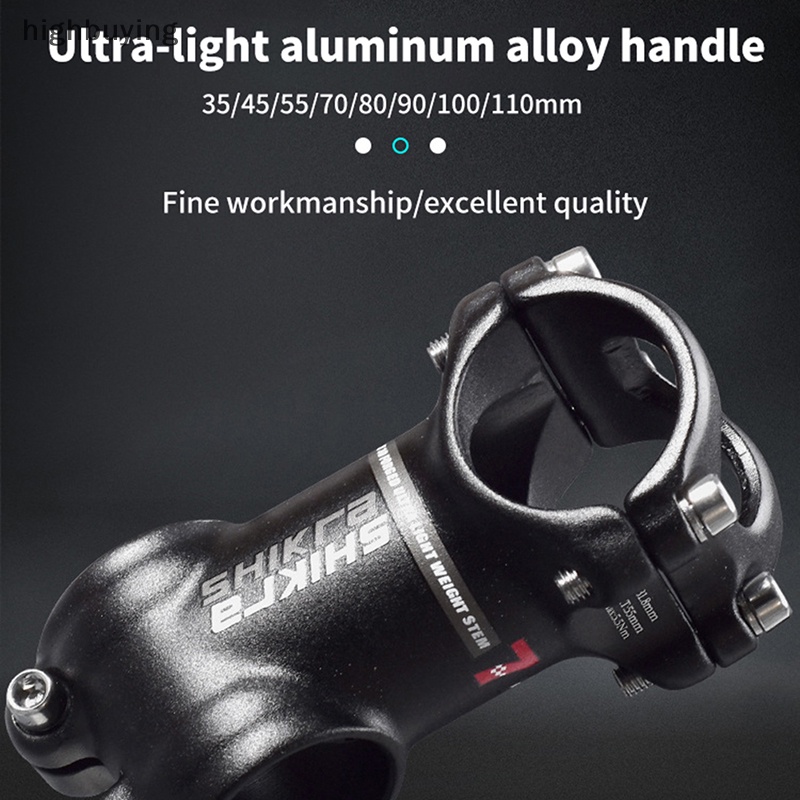 Trục Ghi Đông Xe Đạp Leo Núi Siêu Nhẹ 31.8mm 7 Độ 45 55 65 70 80 90 100 110mm Mới