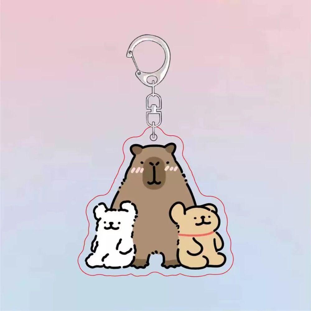 Staiai capibara capybara Bằng acrylic Dễ Thương Sáng Tạo Treo Trang Trí Ba Lô / Móc Khóa Trang Trí
