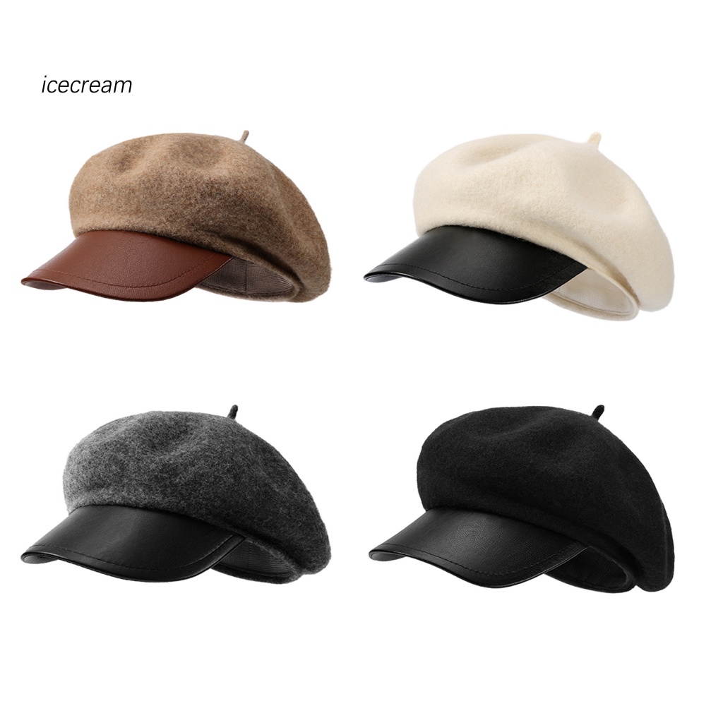Mũ beret Len Phong Cách Pháp Cổ Điển 12.mx Thời Trang Thu Đông Cho Nữ