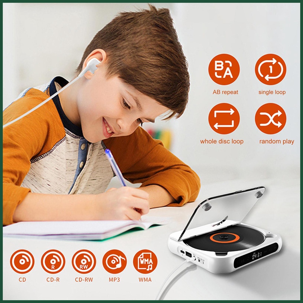 Máy Nghe Nhạc Chống Sốc Sạc Được Có Tai Nghe Cho Bankivn