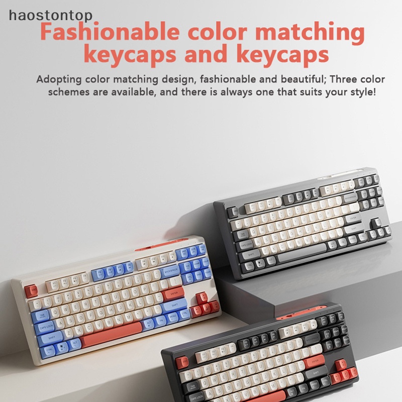 Bàn Phím Cơ gaming haostontop Không Dây Phát Sáng Cho pc / notebook vn