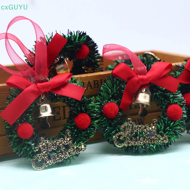 Vòng Hoa Giáng Sinh Mini Trang Trí Nhà Búp Bê diy prta