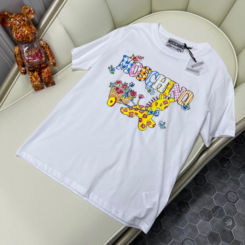 Áo Thun Tay Ngắn In Hoạt Hình Phong Cách Âu Mỹ Cá Tính Cho Cặp Đôi