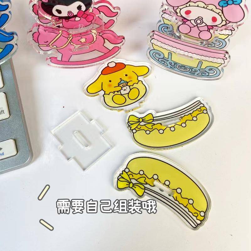 Sanrio Mô Hình kuromi mymelody anime cinnamoroll purin purin Poacco Để Bàn Trang Trí Sáng Tạo Vui Nhộn
