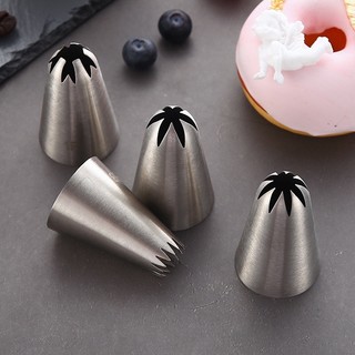 Đui bắt kem đúc liền cỡ trung 4cm x 2.5cm - đui trang trí bánh - đui bắt hoa - chất liệu thép không rỉ dễ dàng vệ sinh