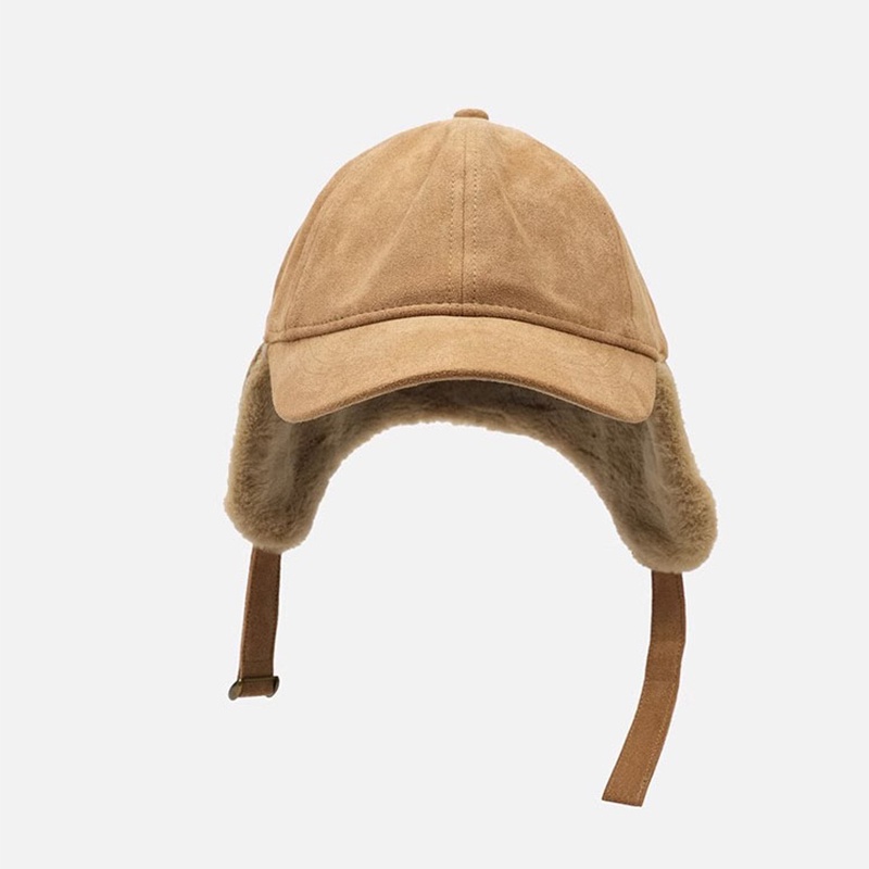 Mũ Lưỡi Trai Màu Trơn Đơn Giản Phong Cách Hàn Quốc Thời Trang Mùa Đông Chống Lạnh