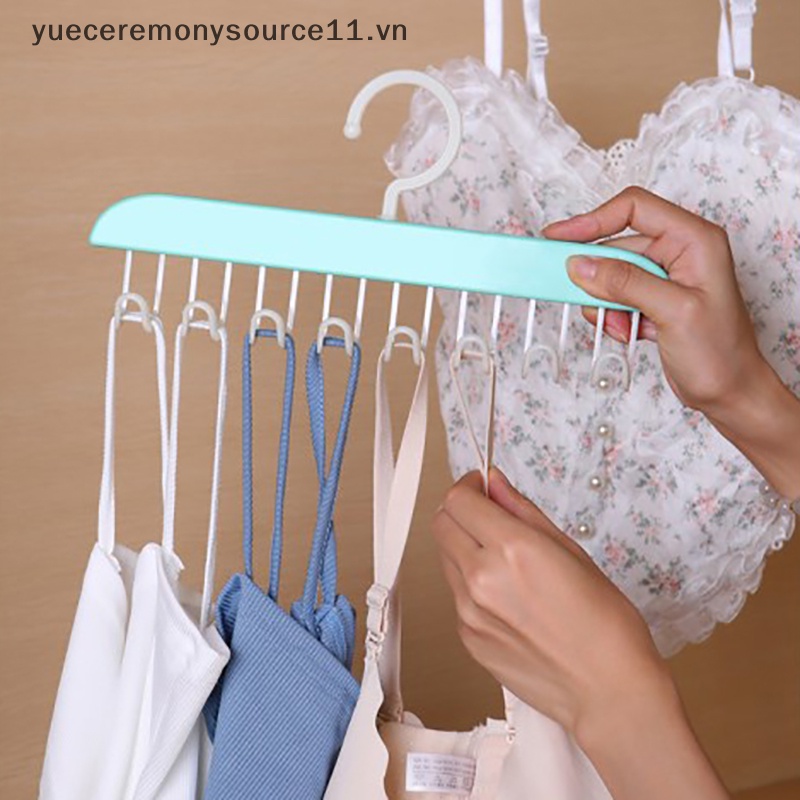 Giá Đỡ 8 Móc Treo Quần Áo Lót / Cà Vạt / Mũ / Khăn Choàng Tiết Kiệm Không Gian Chống Trượt