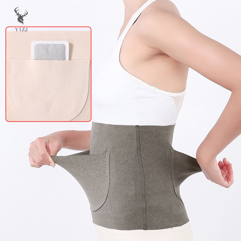 Đai Thắt Lưng Thể Thao Giữ Ấm Có Túi Cho wonen womb Dải Rộng Sử Dụng Khi Mua Sắm
