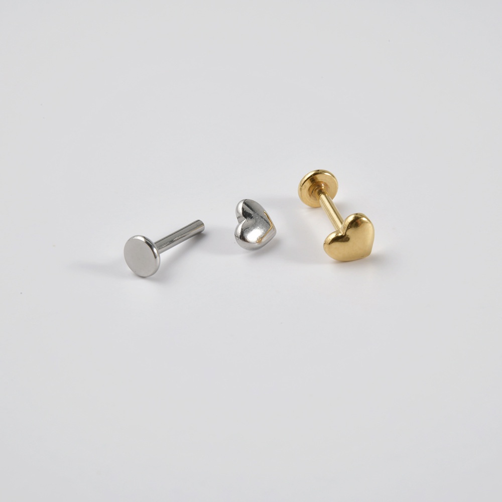 1 Khuyên Xỏ Cơ Thể Bằng Thép Không Gỉ Hình Ngôi Sao Năm Cánh Thời Trang 16g