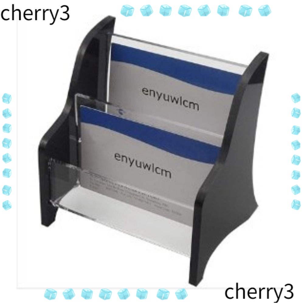 Khay Đựng Thẻ 2 Tầng Bằng Nhựa Màu Đen cherry3 Cho Nhân Viên Văn Phòng