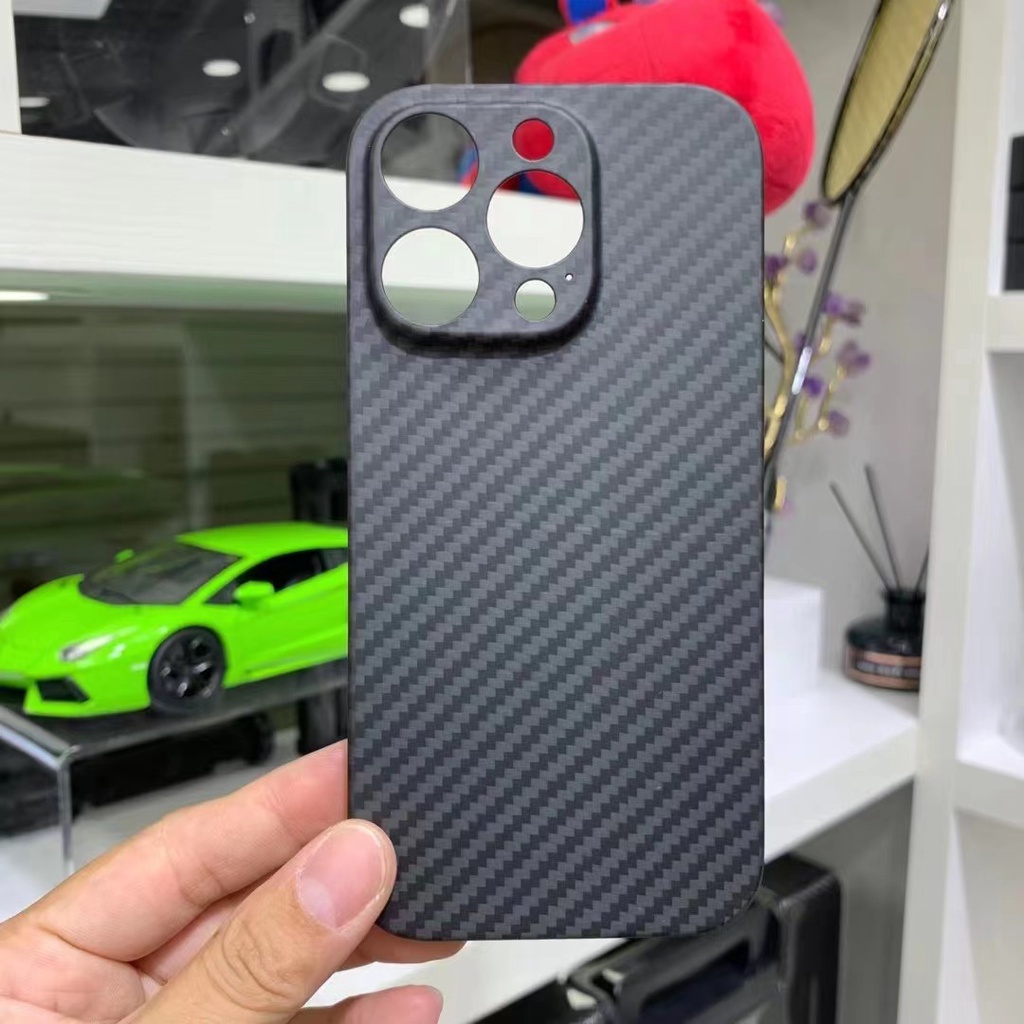Bao Da Điện Thoại Sợi carbon Siêu Mỏng Cho iphone 14 pro max 13 / 13 pro Ốp