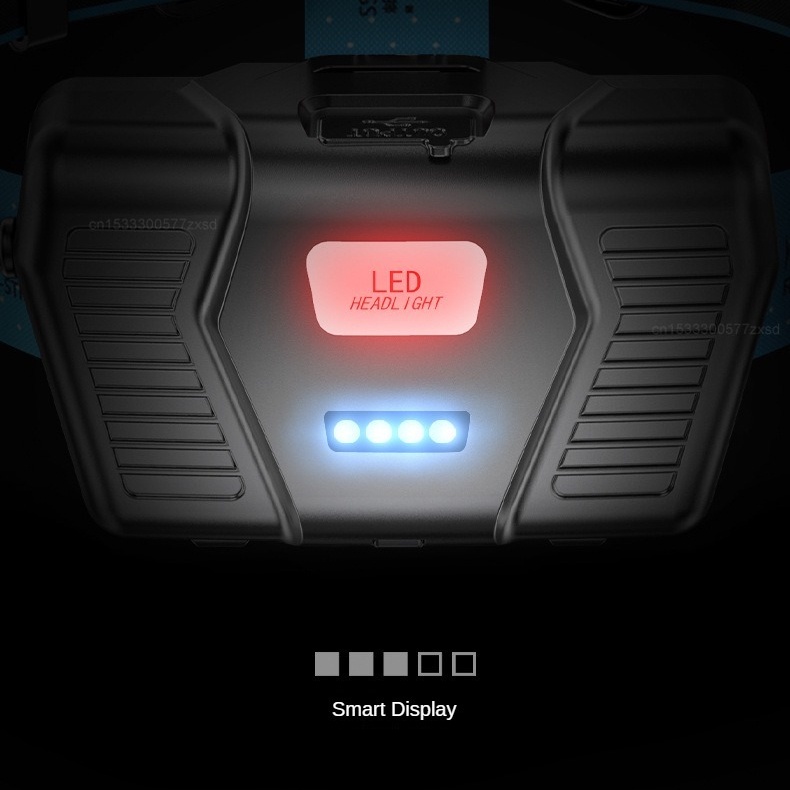 Đèn Đội Đầu Công Suất Cao Có Thể Sạc Lại Dùng Trong Xây Dựng / Leo Núi