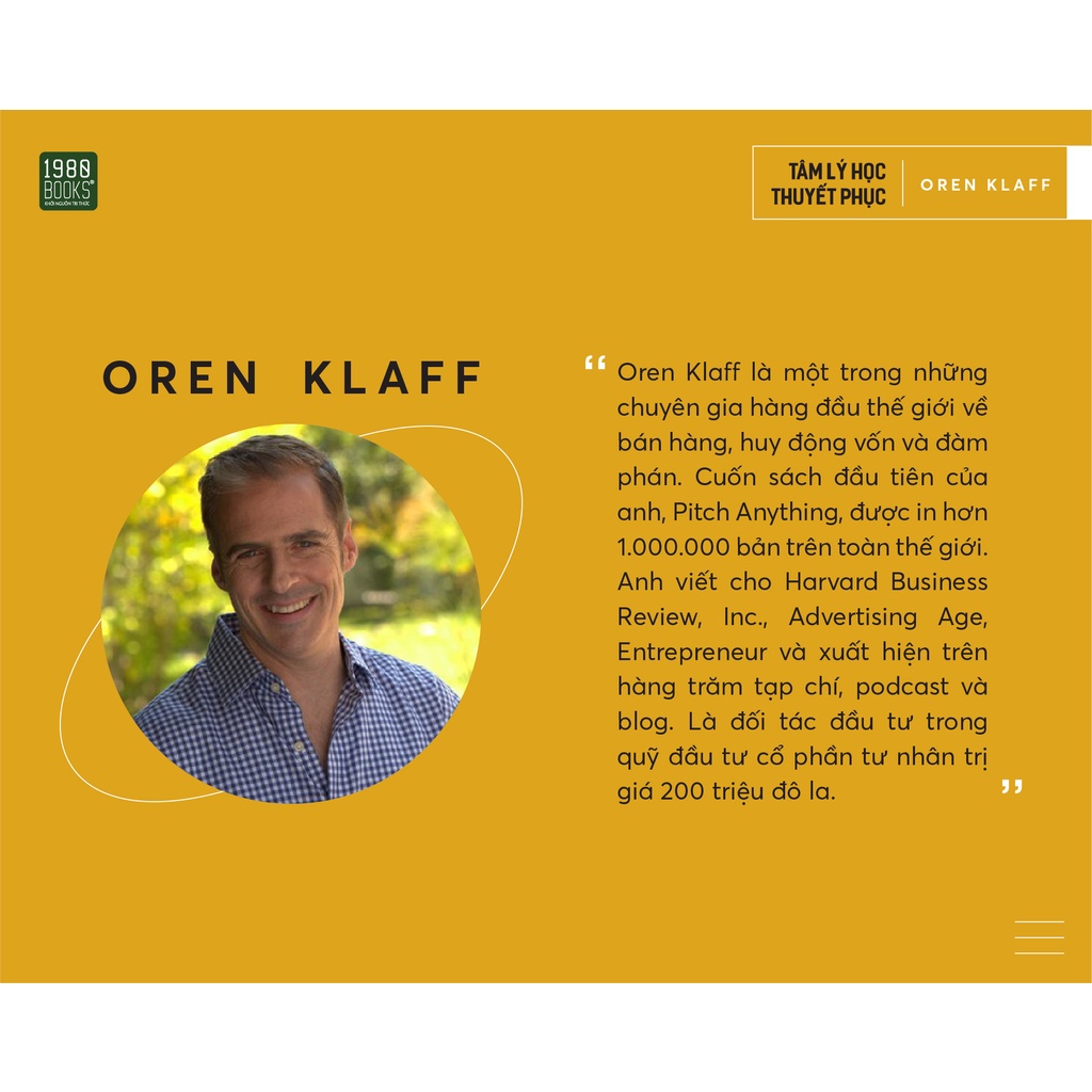 Sách - Tâm lý học thuyết phục - Oren Klaff