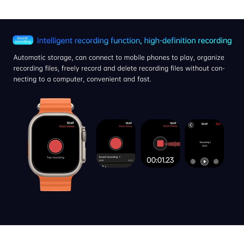 Gs Đồng Hồ Thông Minh ultra 2.13 inch 4gb rom Điều Khiển Bằng Giọng Nói Montessore reloj inteligente gs ultra 2