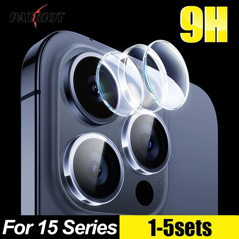 Bộ Kính Cường Lực 9h 9h Siêu Mỏng Chống Trầy Bảo Vệ Ống Kính Máy Ảnh Cho iphone 15 series / 5 15plus