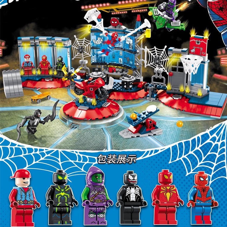 Tương Thích Với Lego Spider-Man Vs. Venom Mech Iron Man 3 Anti-Hulk Lắp Ráp Khối Đồ Chơi Cho Bé Trai