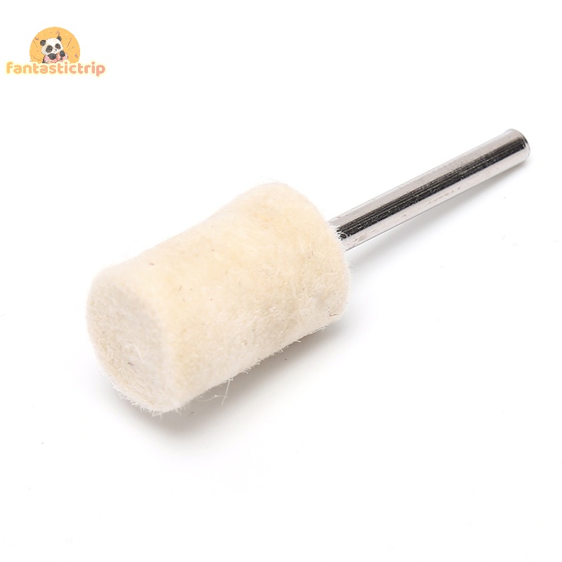 Set 10 Đầu Mài Đánh Bóng Bằng Len Nỉ Cho Máy Khoan Tiện Dụng Mới