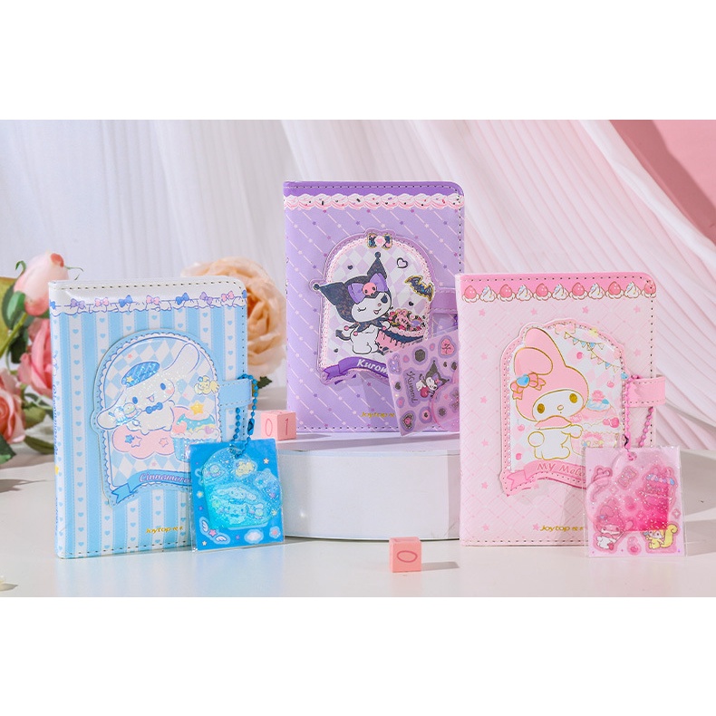 Sanrio Joytop Miếng Dán Trang Trí Sổ Tay Hình Hoạt Hình kuromi Cobrand goo Có Khóa Nam Châm Đặc Biệt