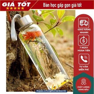 Bình đựng nước thủy tinh dây xách 500ml - Gía Tốt