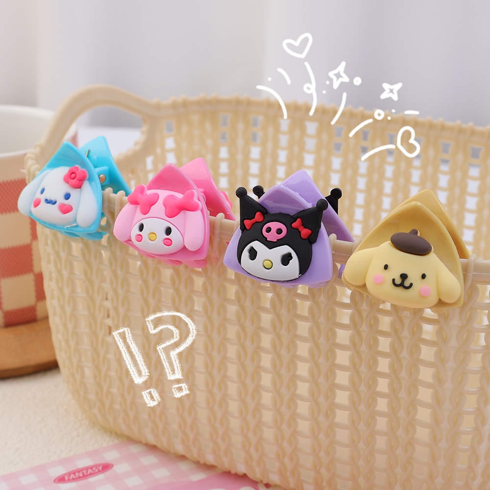 Sanrio Kẹp Tóc mini Hình kuromi mymelody cinnamoroll kawaii Dễ Thương Hợp Thời Trang Cho Bé
