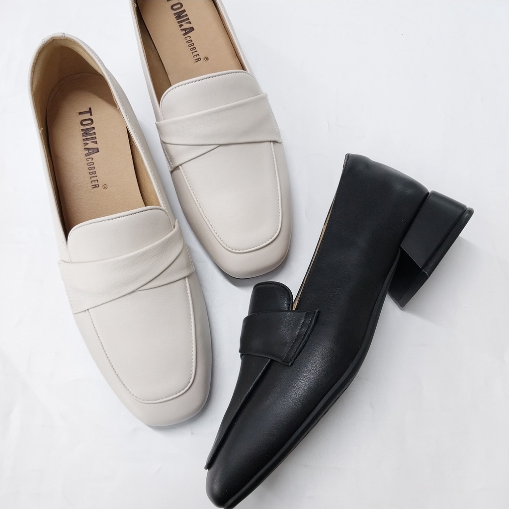 Giày TONKA da, gót 2cm