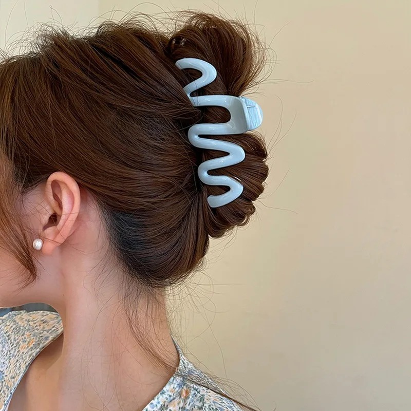 Mới Kẹp Tóc Hình Cá Mập Nhiều Màu Sắc Bằng acrylic Cho Nữ