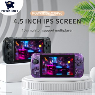 Powkiddy Máy Chơi game Cầm Tay new x39 pro Màn Hình 4.5 inch ips ps1 Phong Cách retro