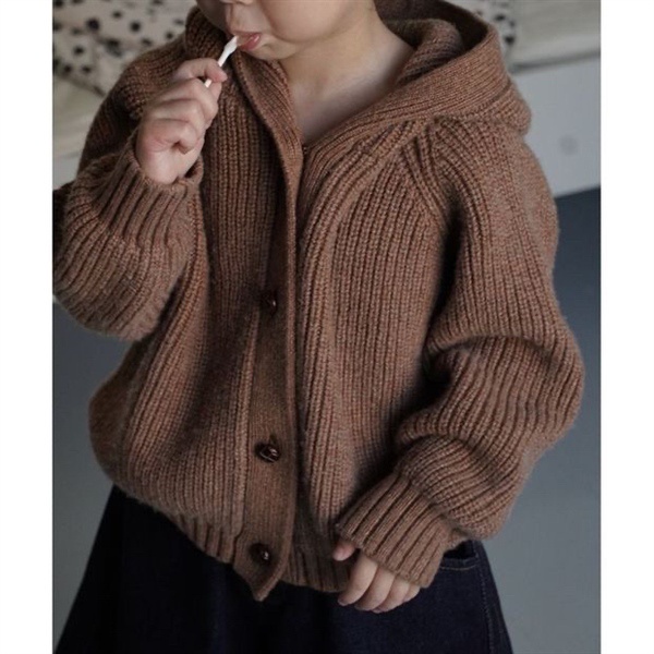 Áo khoác len Hàn , Áo khoác len có mũ cho bé trai, bé gái