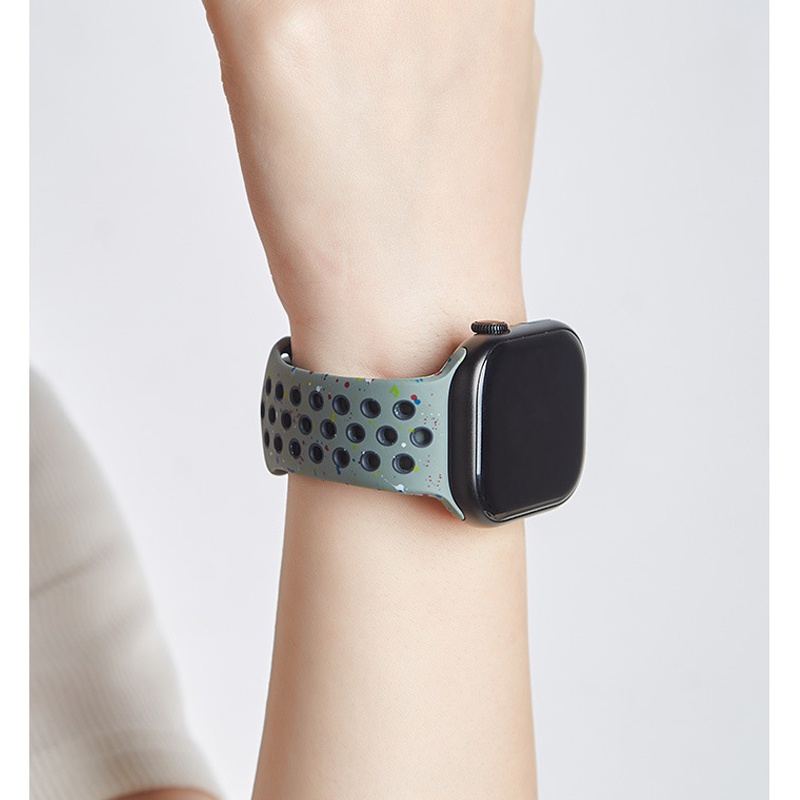 Dây Đeo Silicon Thay Thế Cho Đồng Hồ Thông Minh apple watch series 9 8 7 se 6 5 4 3 ultra iwatch 40mm 44mm 41mm 45mm 49mm