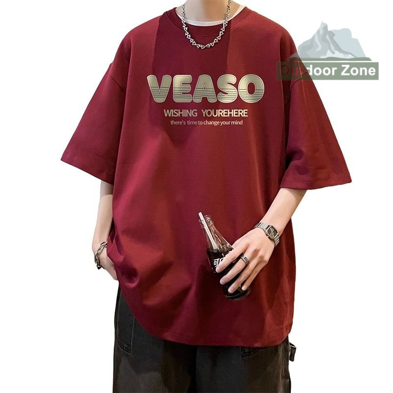 Áo Thun Tay Ngắn Dáng Rộng In Chữ Tiếng Anh Thời Trang Mùa Hè Cho Nam