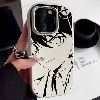 Ốp lưng iPhone 14 Pro Max 13 12 xs 15 Pro silicon mềm mại Hình thám tử Conan dán dẻo chống va chạm bảo vệ màn hình cao cấp cao cấp