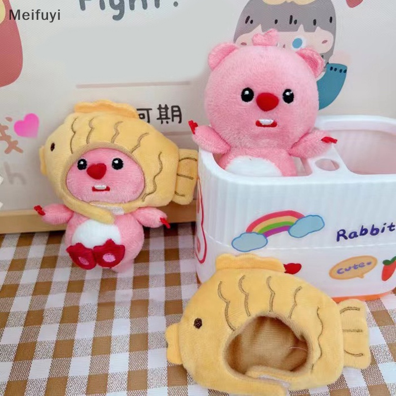 Búp Bê Hoạt Hình Đội Nón Nhồi Bông Nhỏ Dễ Thương Có Thể Tháo Rời Trang Trí Túi Xách Quà Tặng