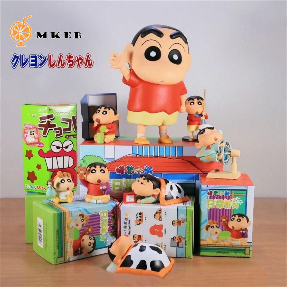 Mkeb Búp Bê Đồ Chơi Bằng pvc Hình shin Cậu Bé Bút Chì 9cm