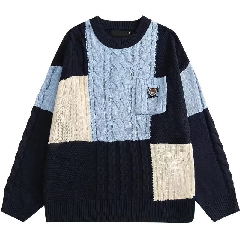 Áo sweater Dệt Kim Tay Dài Dáng Rộng Phong Cách Hàn Quốc Thời Trang Mùa Đông Hàng Mới Dành Cho Nam Và Nữ