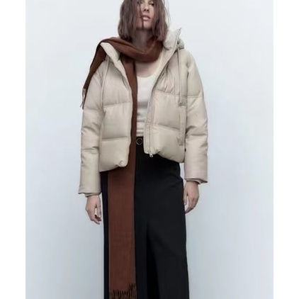 Zara Áo Khoác Giả Da Màu Trơn Thời Trang Thu Đông 2023 Cho Nữ 3046225 800