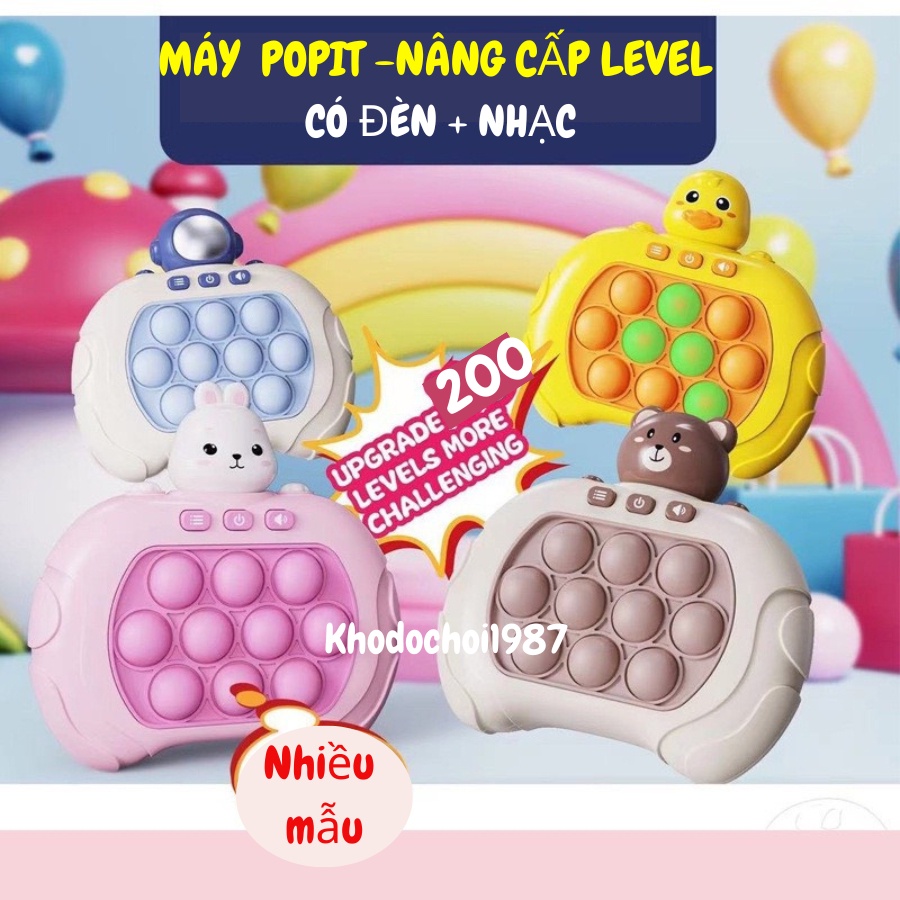 Máy game popit bản tiếng anh luyện mắt luyện tay, rèn trí thông minh nhanh nhạy cho bé