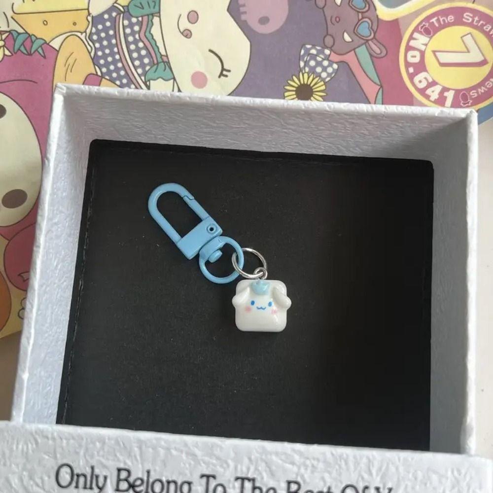 Mmluck cinnamoroll Móc Khóa resin Mặt Vuông Hình Khối Lập Phương pachacco purin kuromi anime kawaii my melody