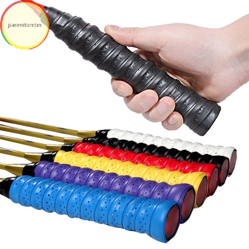 Jiarenitombn Băng Quấn Tay Cầm Vợt Cầu Lông / tennis / Cầu Lông Ngoài Trời Có Đệm Bọc vn