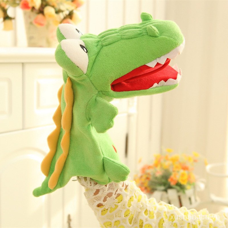 Cute Plush Doll Hand Puppet Parent-Child Game Dinosaur Tyrannosaurus Whale Crocodile Doll Gloves Ragdoll Variety