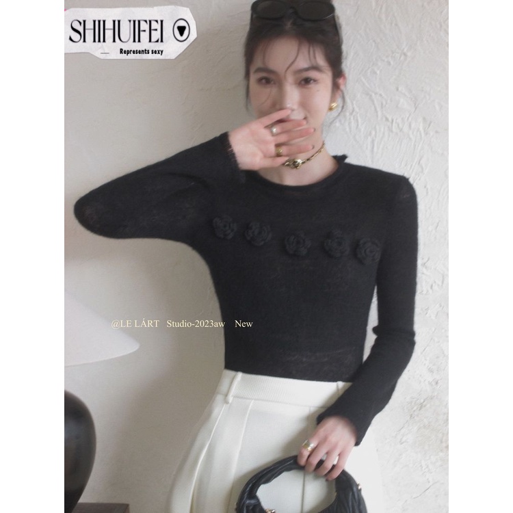 Áo len cardigan SHIHUIFEI WXF23A135K 44Z231031 thời trang thoải mái dễ thương