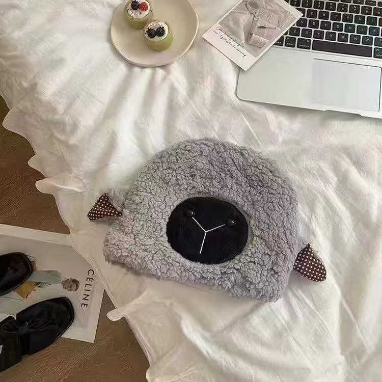 Mũ Tai Bèo Phủ Lông Cừu Giữ Ấm Mùa Đông Thời Trang Dành Cho Nữ