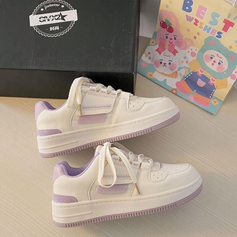 Giày Thể Thao Đế Dày Màu Trắng Thiết Kế Mới Năng Động Thời Trang