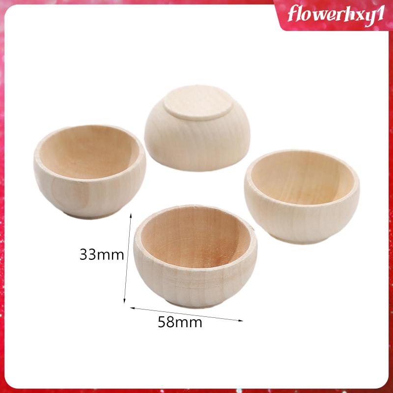 Bộ 4 Tô Gỗ Đồ Chơi Tự Vẽ Cho Bé