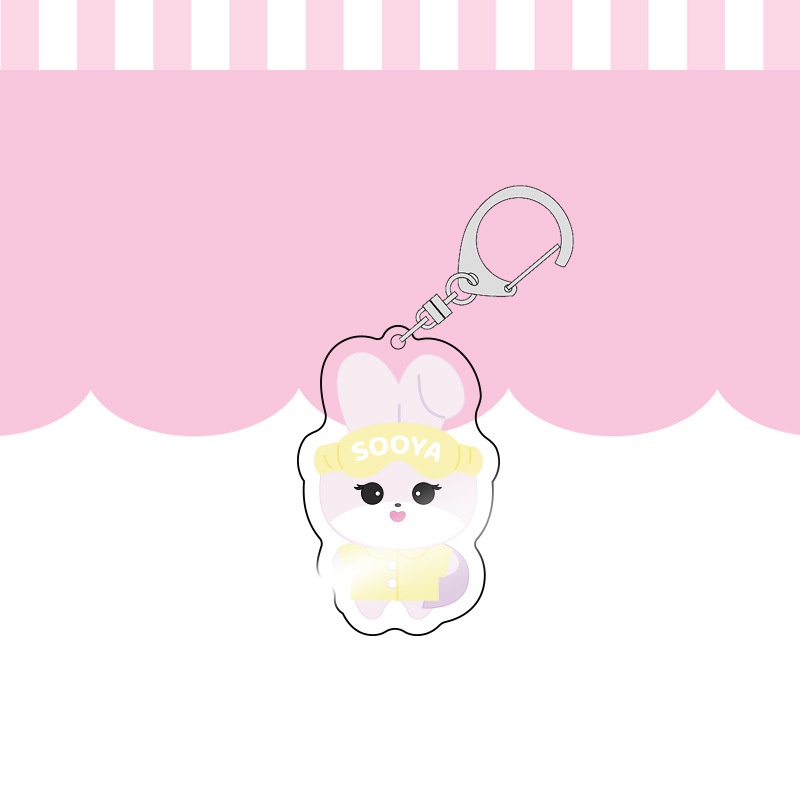 Mặt dây chuyền màu hồng của Black Pink móc khóa acrylic trong suốt tùy chỉnh độ nét cao hai mặt