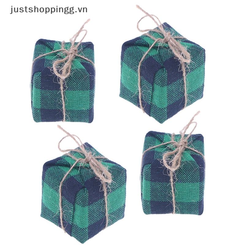 Set 5 Hộp Quà Giáng Sinh Mini Trang Trí Cho Nhà Búp Bê